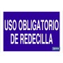 ▷ Cartel Uso obligatorio de redecilla | Ferreidea