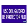 ▷ Cartel Uso obligatorio de protector fijo | Ferreidea