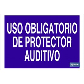 ▷ Cartel Uso obligatorio de protector auditivo | Ferreidea