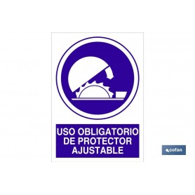 ▷ Señal Uso obligatorio de protector ajustable | Ferreidea