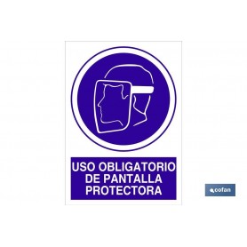 ▷ Señal Uso obligatorio de pantalla protectora | Ferreidea