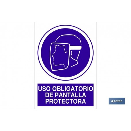 ▷ Señal Uso obligatorio de pantalla protectora | Ferreidea