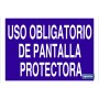 ▷ Cartel Uso obligatorio de pantalla protectora | Ferreidea