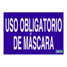 ▷ Cartel Uso obligatorio de máscara | Ferreidea