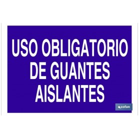 ▷ Cartel Uso obligatorio de guantes aislantes | Ferreidea