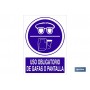 ▷ Señal Uso obligatorio de gafas o pantalla | Ferreidea
