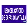 ▷ Cartel Uso obligatorio de gafas o pantalla | Ferreidea