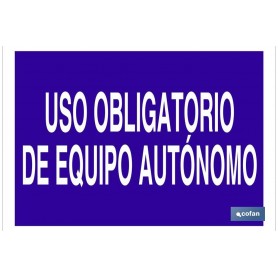 ▷ Cartel Uso obligatorio de equipo autónomo | Ferreidea