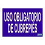 ▷ Cartel Uso obligatorio de cubrepiés | Ferreidea