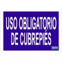 ▷ Cartel Uso obligatorio de cubrepiés | Ferreidea