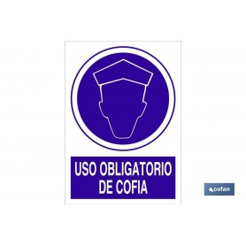 ▷ Señal Uso obligatorio de cofia | Ferreidea