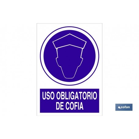 ▷ Señal Uso obligatorio de cofia | Ferreidea
