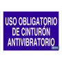 ▷ Cartel Uso obligatorio de cinturón antivibratorio | Ferreidea