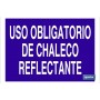 ▷ Cartel Uso obligatorio de chaleco reflectante | Ferreidea