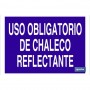 ▷ Cartel Uso obligatorio de chaleco reflectante | Ferreidea