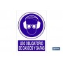 ▷ Señal Uso obligatorio de cascos y gafas | Ferreidea