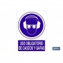 ▷ Señal Uso obligatorio de cascos y gafas | Ferreidea