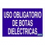 ▷ Cartel Uso obligatorio de botas dieléctricas | Ferreidea