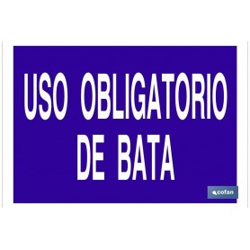 ▷ Cartel Uso obligatorio de bata | Ferreidea