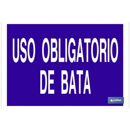 ▷ Cartel Uso obligatorio de bata | Ferreidea