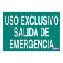 ▷ Señal Uso Exclusivo Salida de Emergencia | Ferreidea