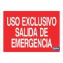 ▷ Cartel Uso Exclusivo Salida de Emergencia | Ferreidea
