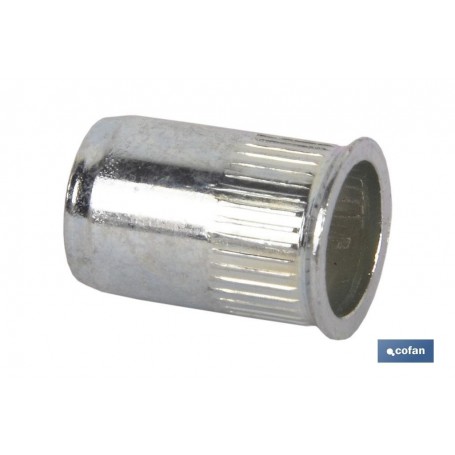 ▷ Tuercas Remachables Acero Cabeza Baja Ranurada | Ferreidea