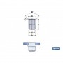 ▷ Tuercas Remachables Acero Cabeza Baja Ranurada | Ferreidea