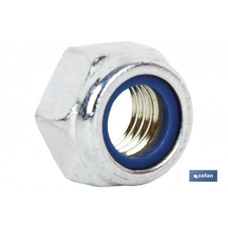 ▷ Tuerca Hexagonal  C.8 Autoblocante Zincado | Ferreidea