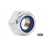 ▷ Tuerca Hexagonal  C.8 Autoblocante whitworth Zincado | Ferreidea