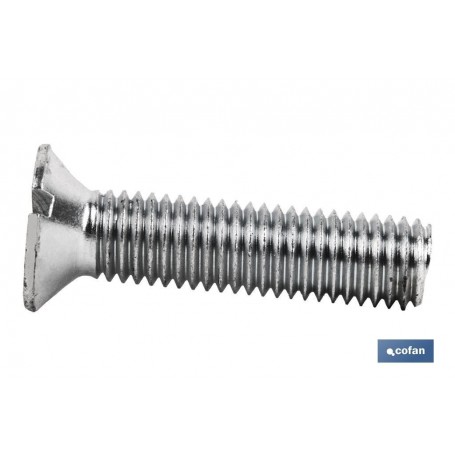 ▷ Tornillos Cabeza Avellanada Ranurada Zincado | Ferreidea