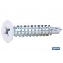 ▷ Tornillo autotaladrante cabeza extraplana Phillips Blanco | Ferreidea