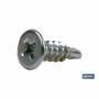 ▷ Tornillo autotaladrante cabeza extraplana Phillips Blanco | Ferreidea