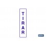 ▷ Cartel Tirar vertical adhesivo | Ferreidea