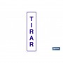 ▷ Cartel Tirar vertical adhesivo | Ferreidea