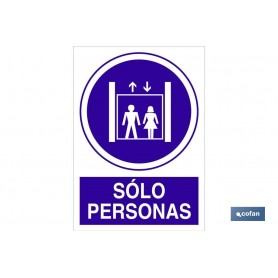 ▷ Señal Solo personas | Ferreidea