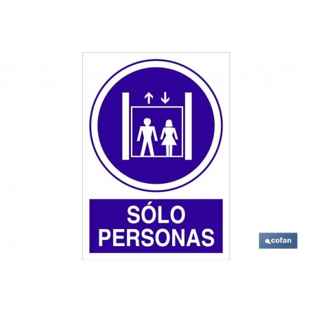▷ Señal Solo personas | Ferreidea