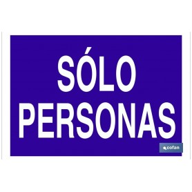 ▷ Cartel Solo personas | Ferreidea
