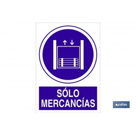 ▷ Señal Solo mercancías | Ferreidea
