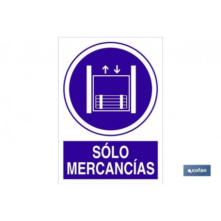▷ Señal Solo mercancías | Ferreidea