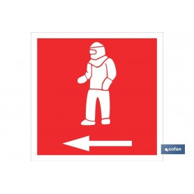 ▷ Cartel Traje ignifugo izquierda | Ferreidea
