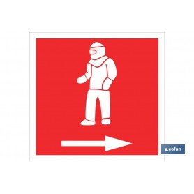 ▷ Cartel Traje ignifugo derecha | Ferreidea