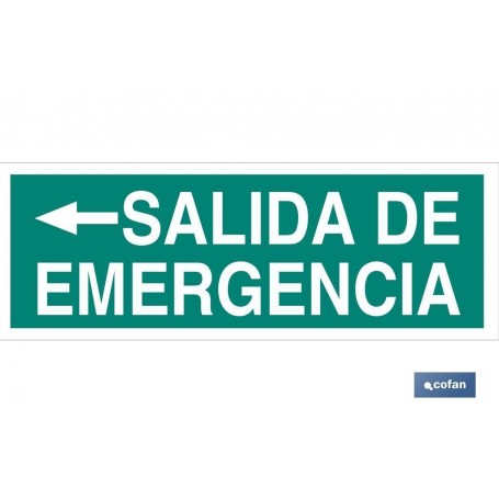 ▷ Cartel Salida de Emergencia derecha luminiscente | Ferreidea