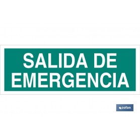 ▷ Cartel Salida de Emergencia luminiscente | Ferreidea