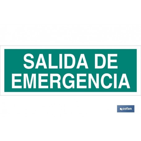 ▷ Cartel Salida de Emergencia luminiscente | Ferreidea