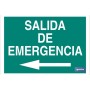 ▷ Cartel Salida de Emergencia izquierda luminiscente en varias medidas | Ferreidea