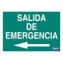 ▷ Cartel Salida de Emergencia izquierda luminiscente en varias medidas | Ferreidea