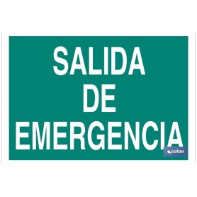 ▷ Cartel Salida de Emergencia luminiscente Verde | Ferreidea