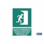 ▷ Cartel escalera de emergencia derecha luminiscente | Ferreidea