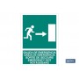 ▷ Pictograma salida de emergencia derecha luminiscente | Ferreidea